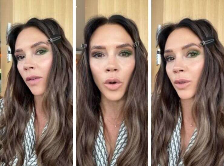 Victoria Beckham eyeliner verde