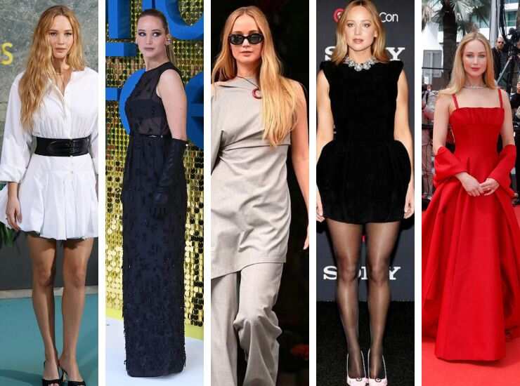 Jennifer Lawrence look red carpet