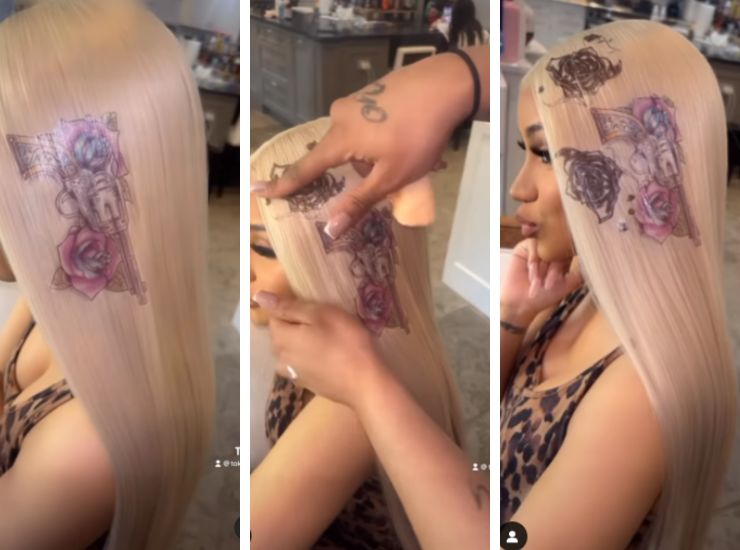 Tattoo sui capelli Cardi B