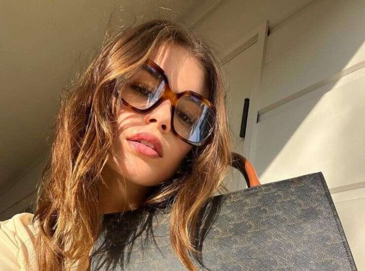 Kaia Gerber biondo caramello