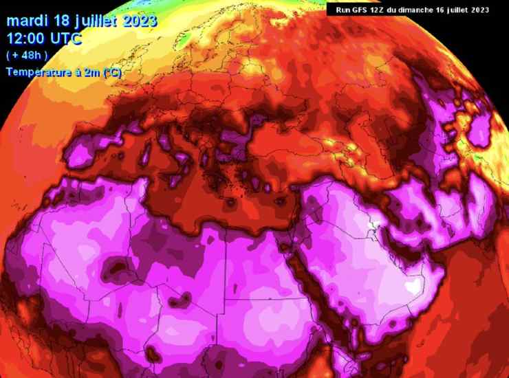 caldo record italia roma luglio 2023 