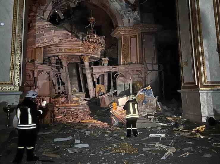 bombardamento russo odessa cattedrale