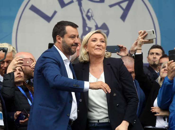 matteo salvini marine le pen alleanza