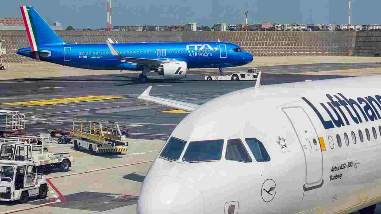 aerei voli roma milano italia