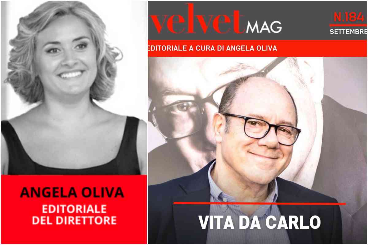 Copertina VelvetMAG settembre 2023 Carlo Verdone Editoriale direttore Angela Oliva