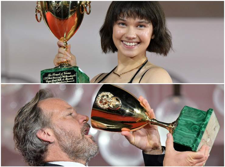 Venezia 80 Cailee Spaeny e Peter Sarsgaard