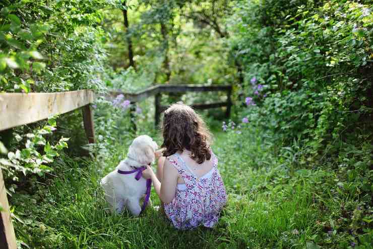 Bimba e cane