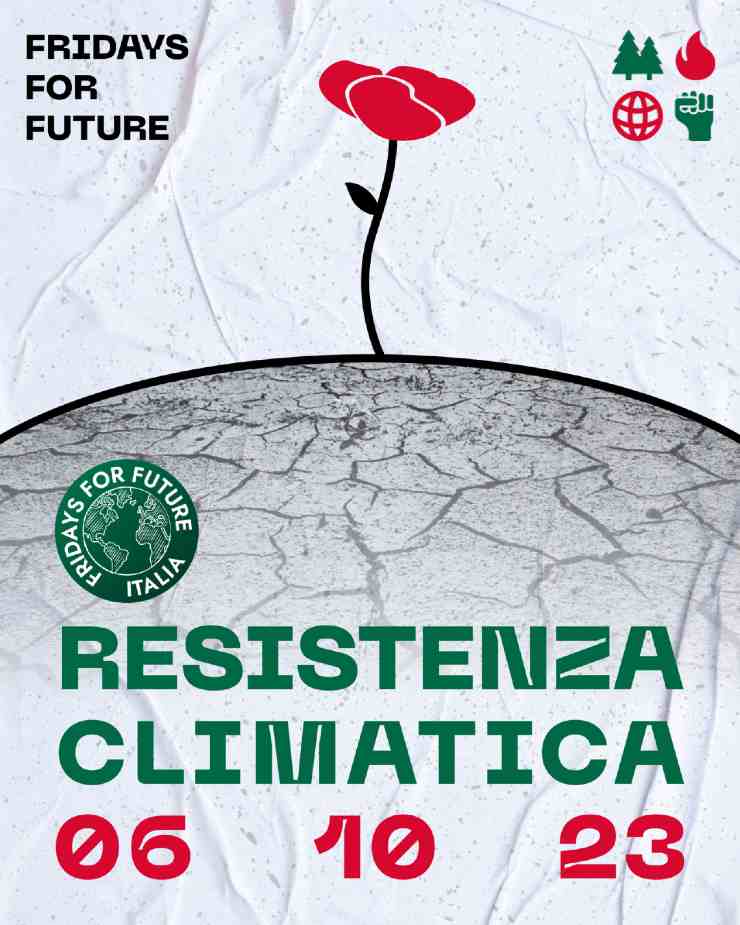 Manifesto sciopero per il clima