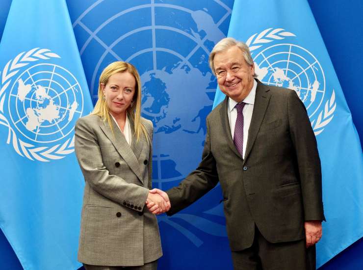 giorgia meloni guterres onu