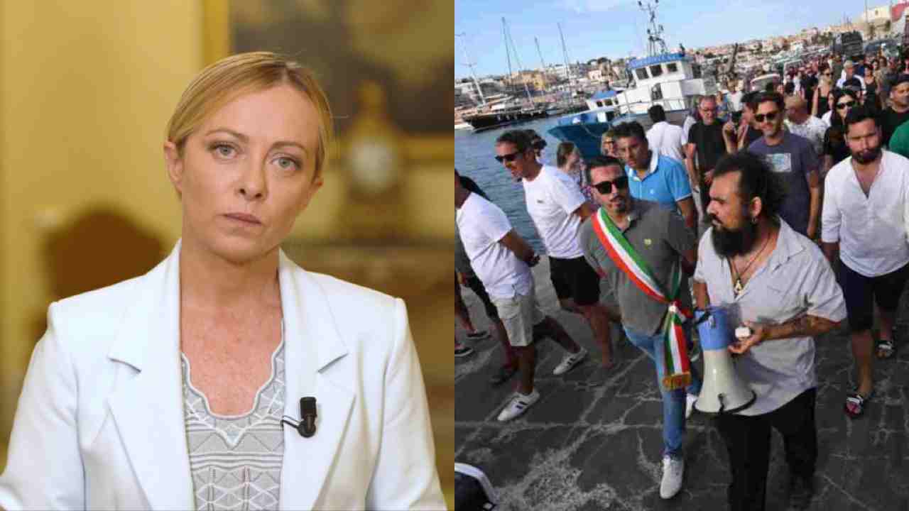 giorgia meloni lampedusa migranti abitanti