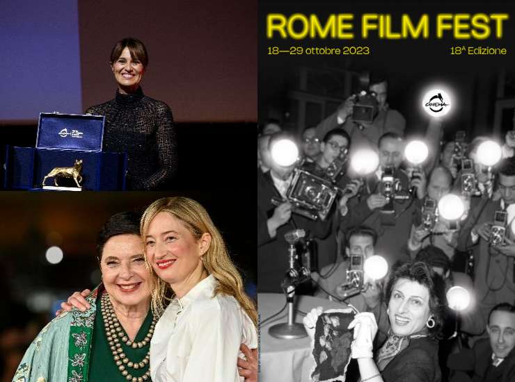 Paola Cortellesi Isabella Rossellini Alba Rohrwacher e Anna Magnani Manifesto Festa del Cinema di Roma 2023