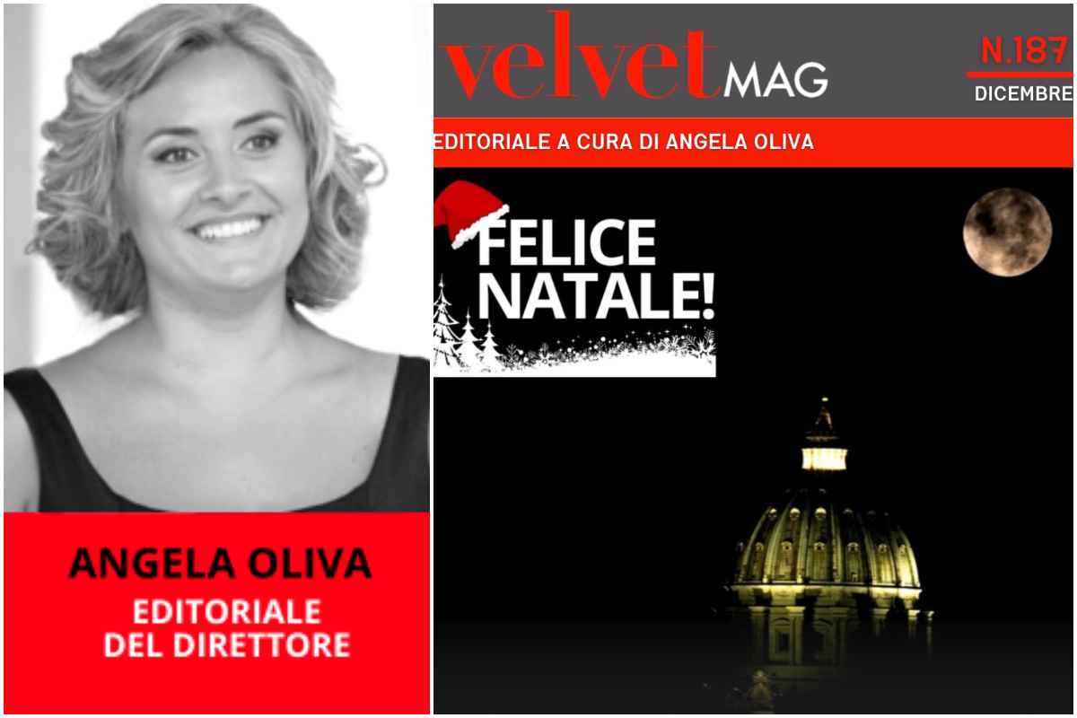 Copertina VelvetMAG Dicembre Natale 2023 Angela Oliva Editoriale Direttore