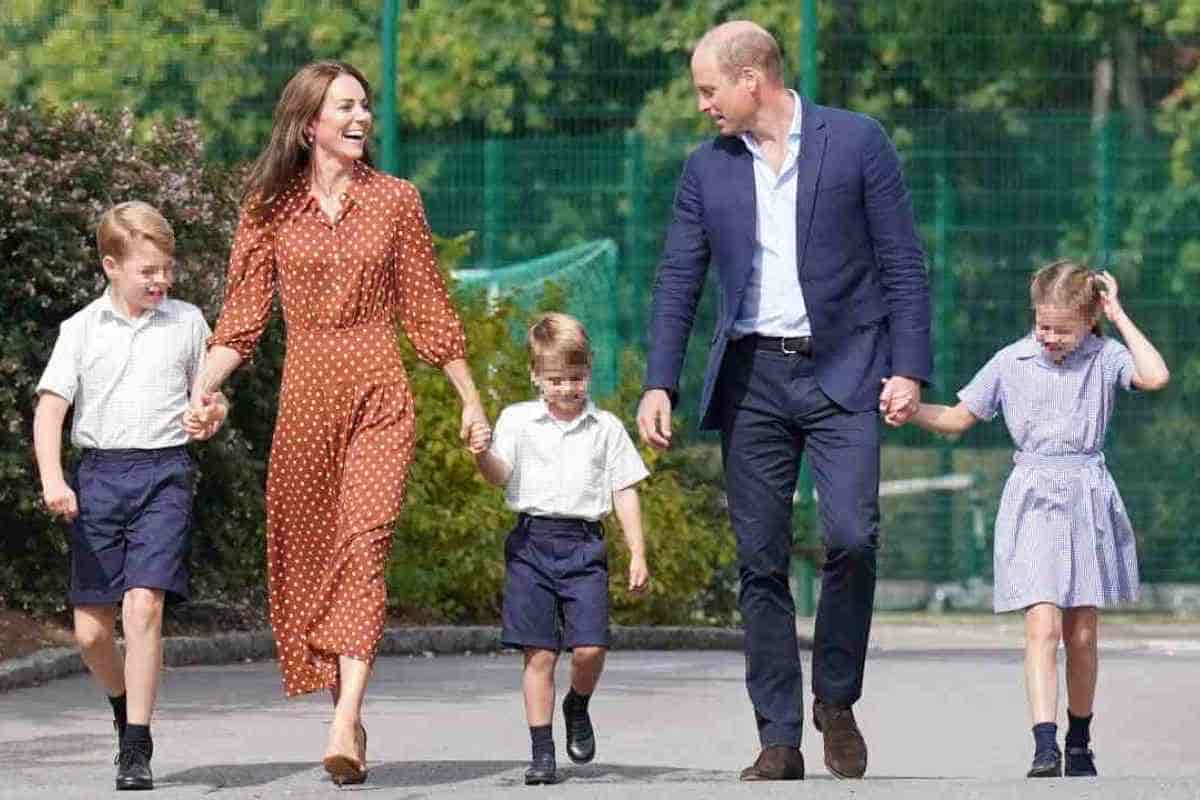 William e Kate e i figli