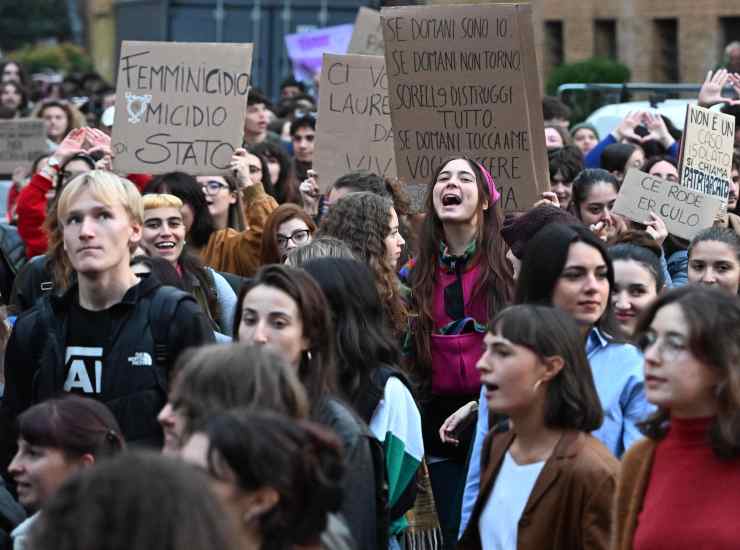 roma corteo cecchettin presidio femminicidi