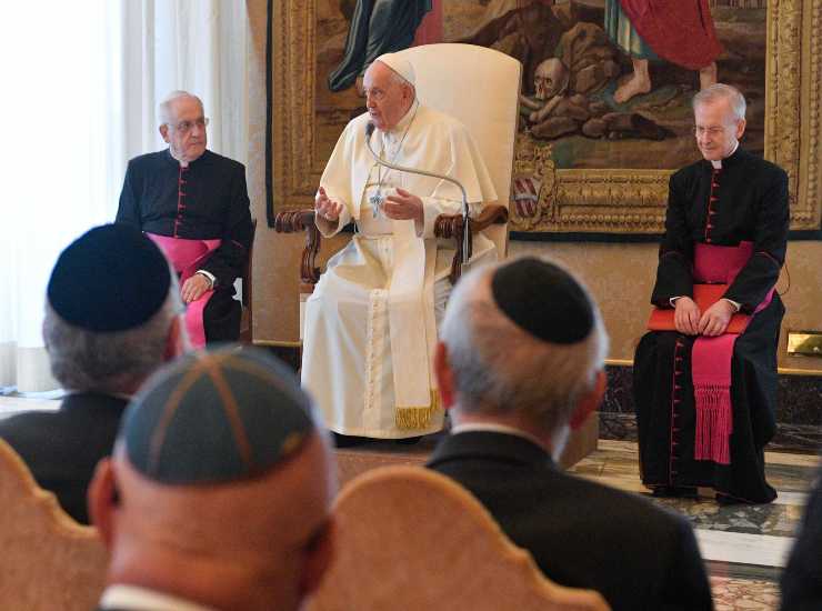 papa francesco gaza rabbini ebrei europei