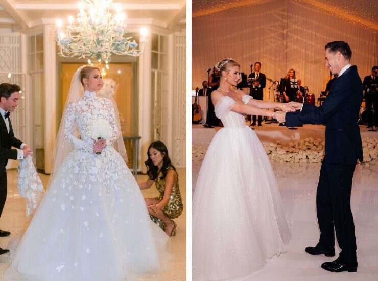 Paris Hilton abito da sposa
