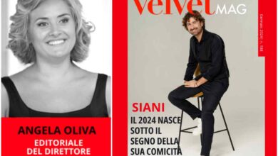 Editoriale Angela Oliva copertina gennaio 2024 Alessandro Siani