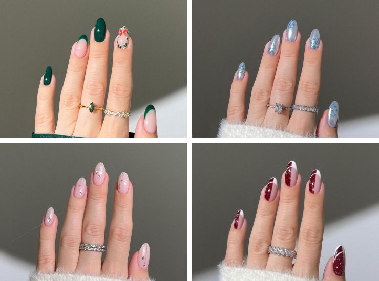 unghie natalizie 2023 trend