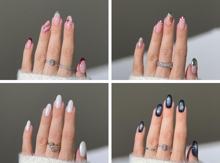 unghie natalizie 2023 trend