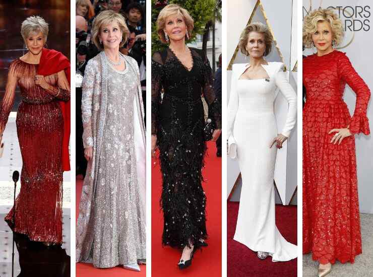 Jane Fonda look red carpet