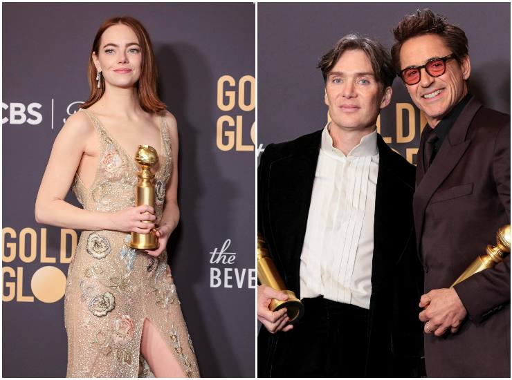 Golden Globes 2024: Emma Stone, Cillian Murphy e Robert Downey Jr
