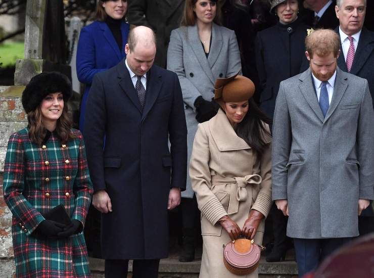 Il principe Harry, Meghan Markle, il principe William, Kate Middleton