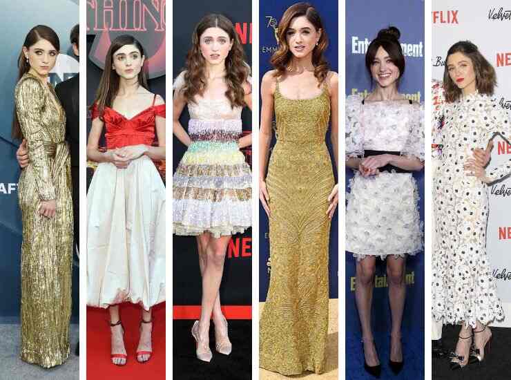 Natalia Dyer look red carpet