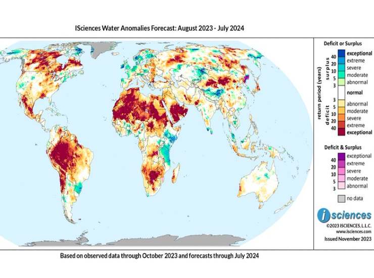 caldo siccità continenti mondo 