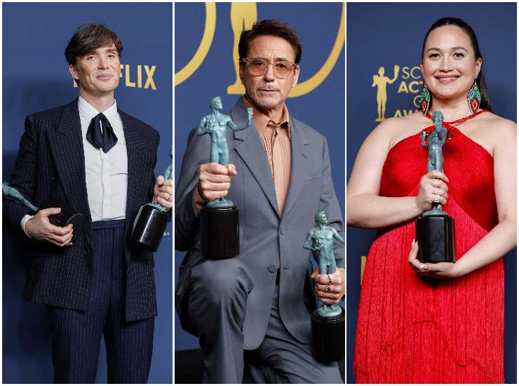 SAG Awards 2024 Cillian Murphy, Robert Downey Jr. e Lily Gladstone vincitori