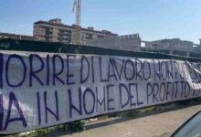 cantiere crollo firenze striscione tifosi fiorentina