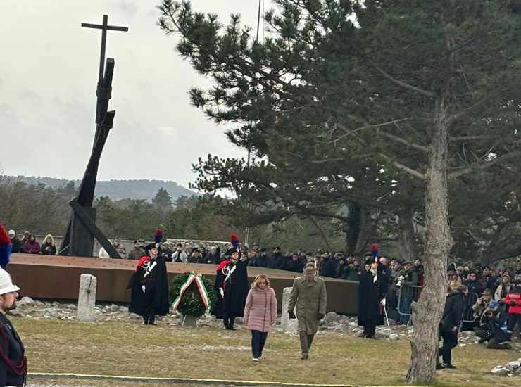 Meloni foibe Giorno Ricordo Basovizza