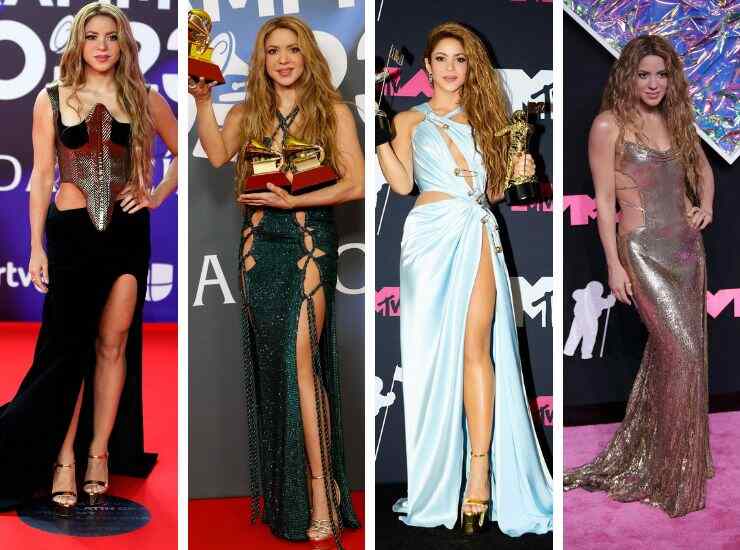 Shakira look red carpet