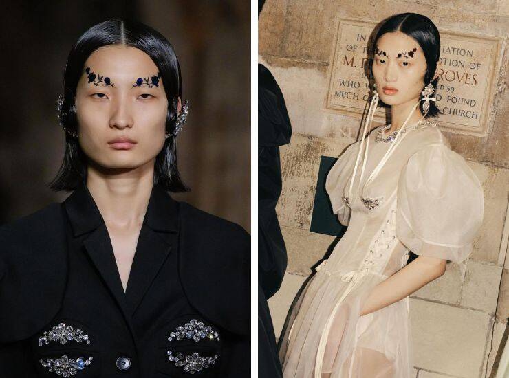 trend sopracciglia Simone Rocha