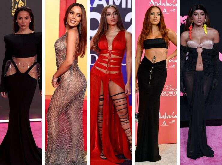 Anitta look red carpet