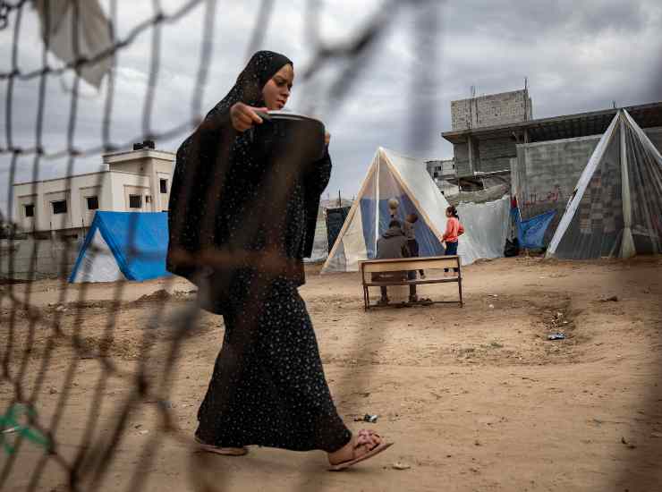 Fame campo profughi Gaza
