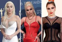 Lady Gaga look red carpet