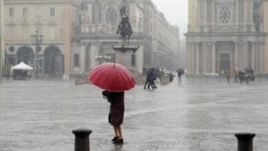 Torino pioggia allerta meteo