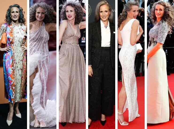 Andie MacDowell look