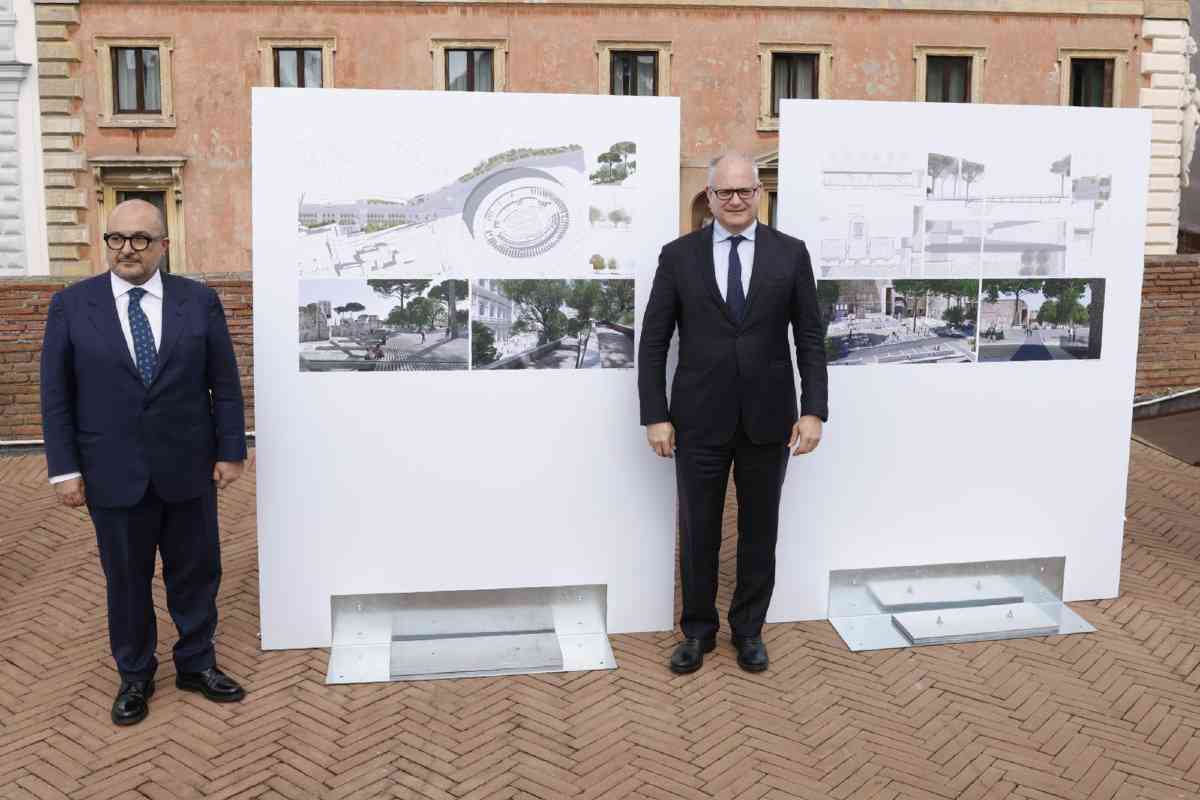 Concorso Fori Imperiali, Sangiuliano e Gualtieri