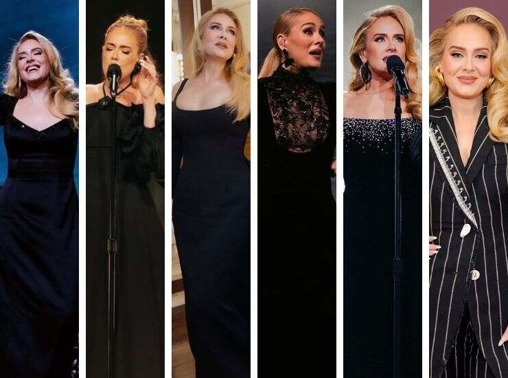 Adele look red carpet
