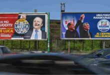 manifesti elettorali berlusconi tajani de luca elezioni europee