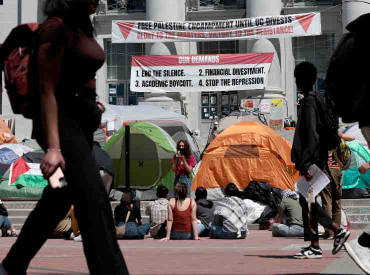 Università America proteste Palestina Gaza