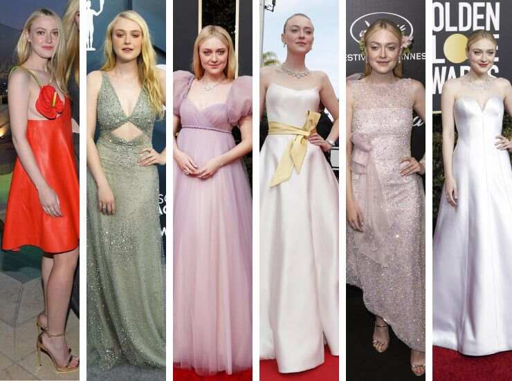 Dakota Fanning look red carpet