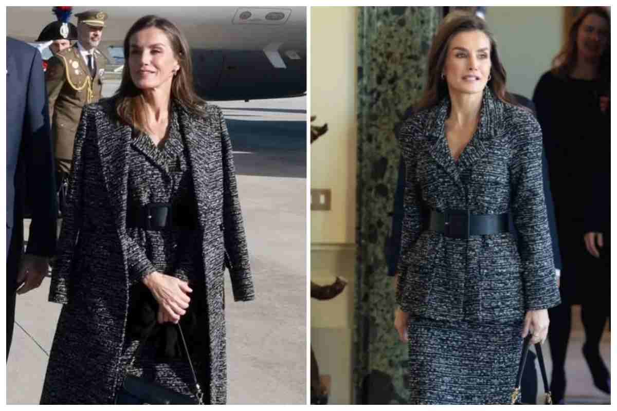 Letizia di Spagna look low cost
