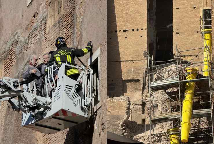 Crollo torre dei conti