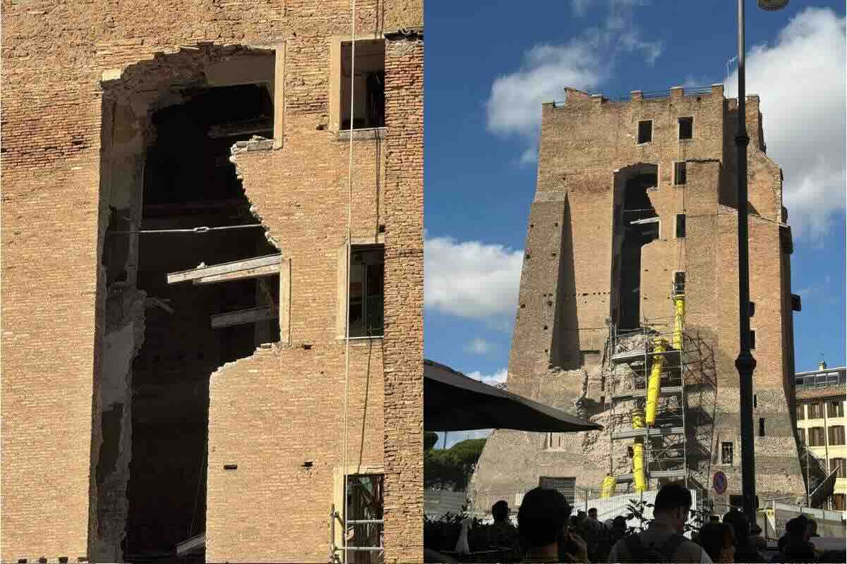 Torre dei Conti storia prima del crollo