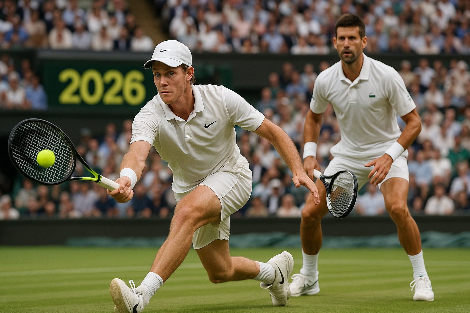 Wimbledon 2026: Sinner agli ottavi, Djokovic eguaglia Federer
