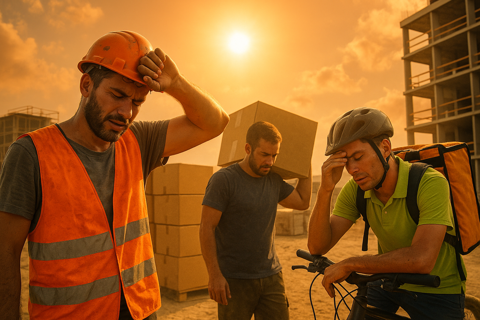 Caldo estremo: 670mila lavoratori a rischio ogni giorno in Italia. Roma e Milano le più esposte