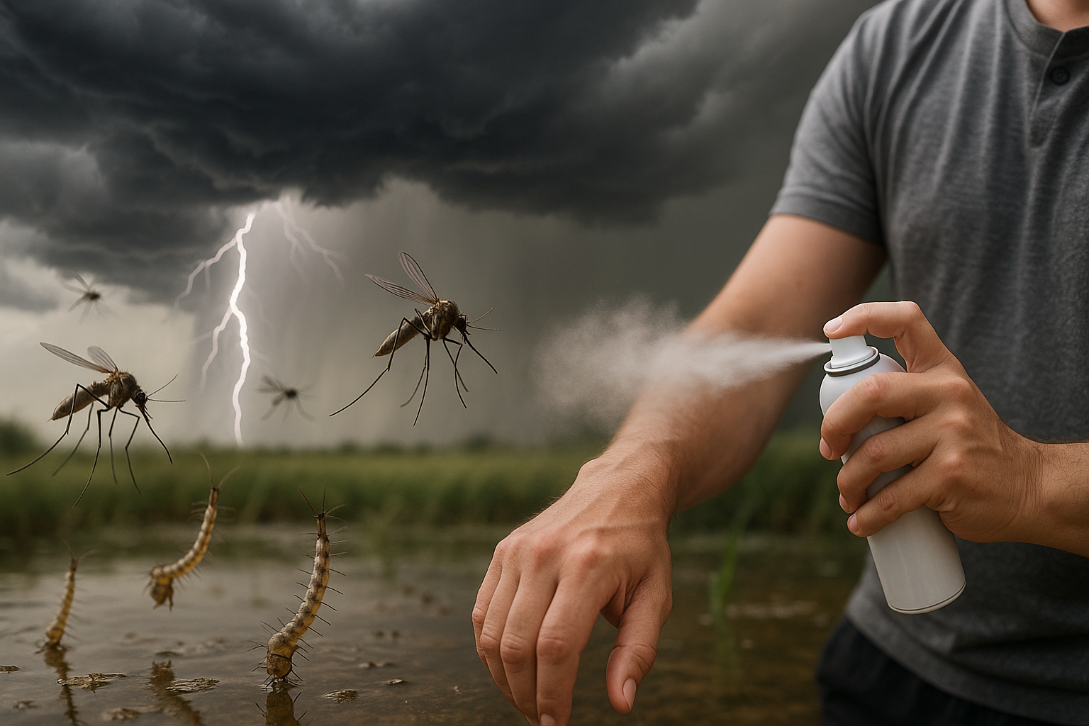 Caldo, temporali e zanzare: come il clima estremo sta moltiplicando gli insetti