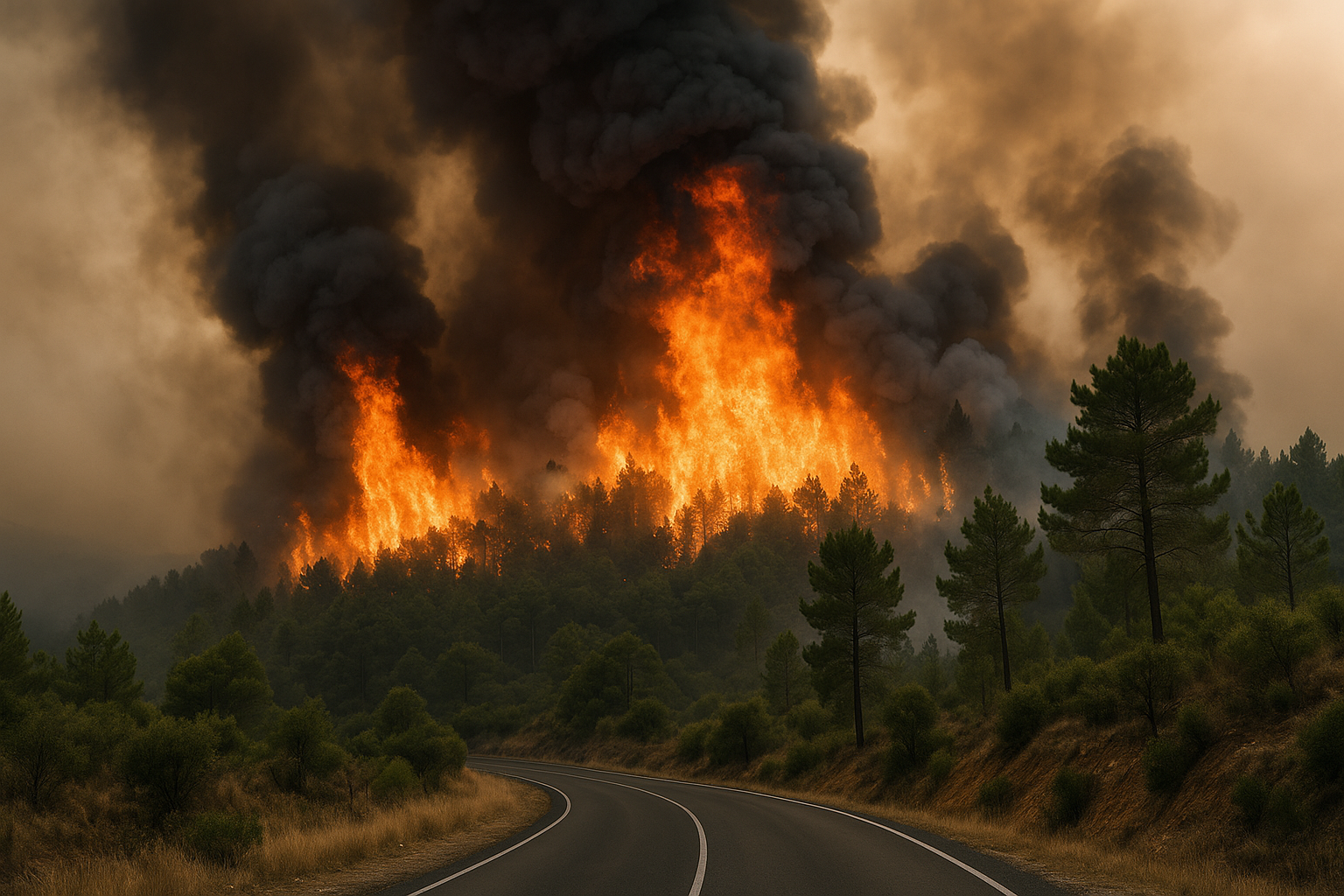 Incendi in Francia e Spagna: l'Europa nella morsa del caldo estremo, migliaia evacuati (2)